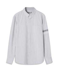 Cloth Woven Regular Form Men's Long Sleeve Plaid Oxford Shirt